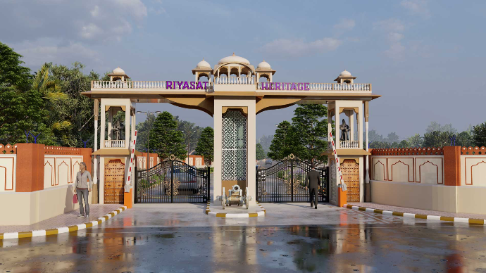 Experience a premium development with residential plots & retail shops, offering best-in-class infrastructure and seamless connectivity. Enjoy exclusive amenities like a temple, open bonfire area, community hall (Riyasat Palace), open-air theater, selfie point, and feature wall. Well-planned 9m, 12m & 60m wide roads ensure easy access, with Chandlai Lake just 8.9 km away.  A perfect blend of luxury, entertainment, and community living!